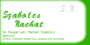 szabolcs machat business card